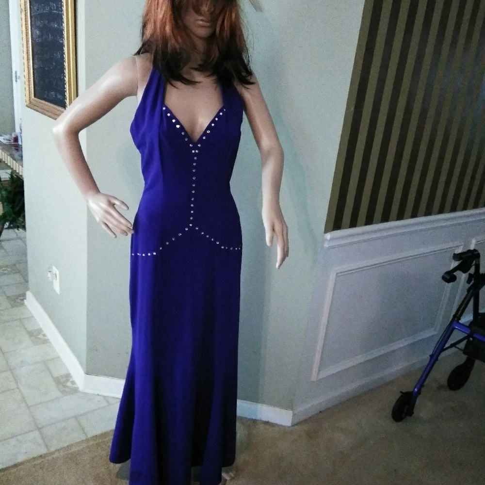 Beautiful purple dress with CZ look studding